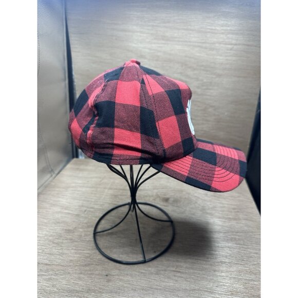 Stunning New York Yankee Adjustable Black Red Plaid New Era 9Forty Baseball Cap - Picture 4 of 5